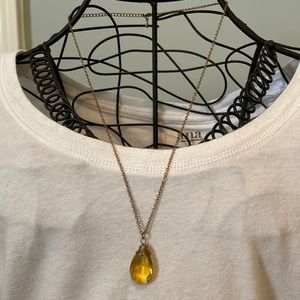 Yellow Fashion Necklace